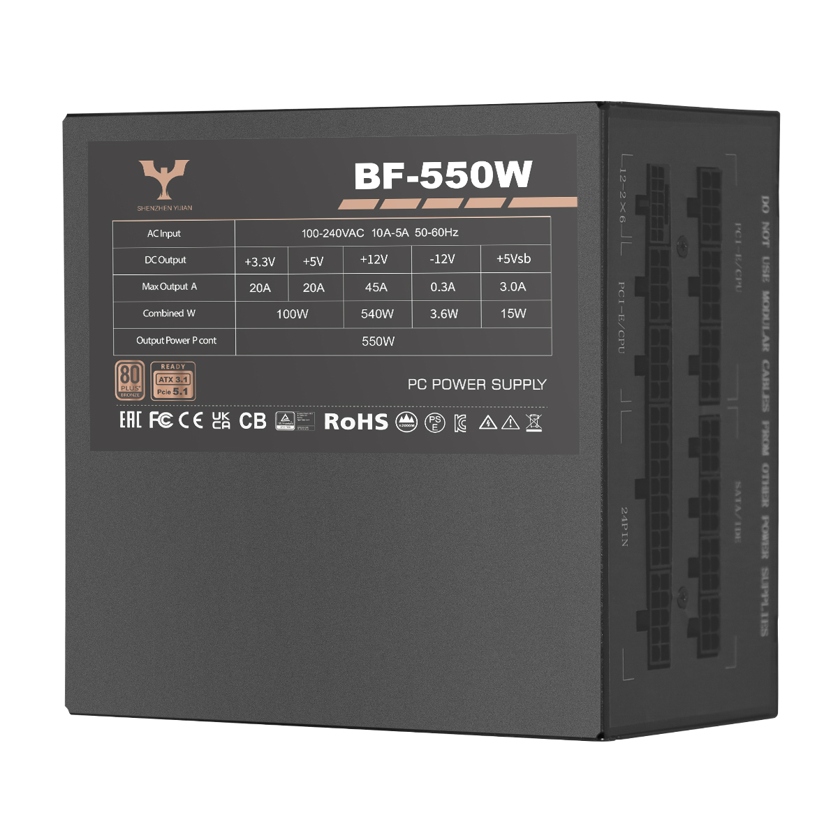 80Plus Bronze BF-550W